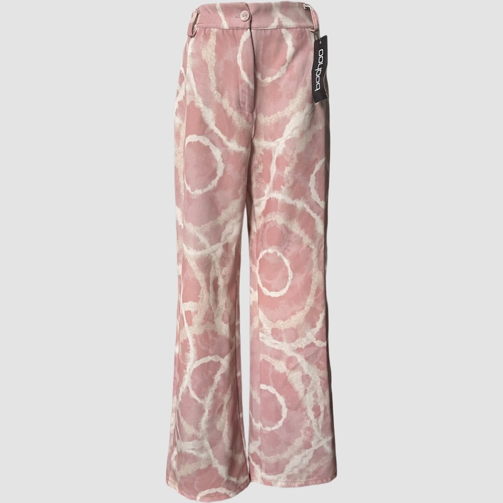 NWT Boohoo Tonal Tie Dye Slim Fit Trousers in Blush